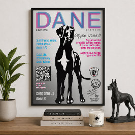 Dogge-Plakat für Welpenverkäufer Poster