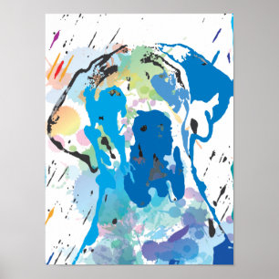 Dogge Print Poster