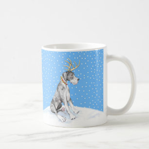Dogge-Ren-Weihnachten Merle UC Kaffeetasse