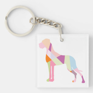 Dogge-Schlüsselanhänger Schlüsselanhänger