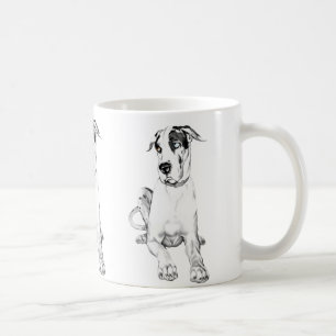 Dogge-schmollender Harlekin Kaffeetasse