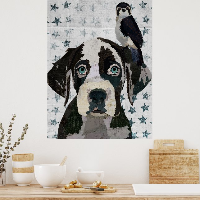DOGGE UND FALKE POSTER (Küche)