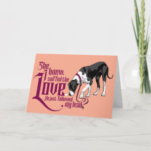 Dogge und ihr Beweis, Liebe ist da Einladung