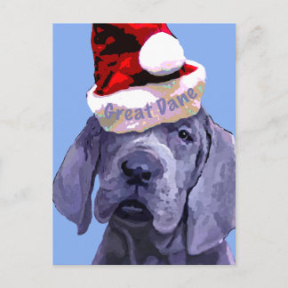 Dogge-Welpen-Weihnachtspostkarte Feiertagspostkarte