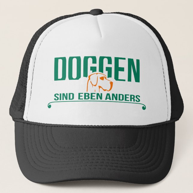 Doggen sind eben truckerkappe (Vorderseite)