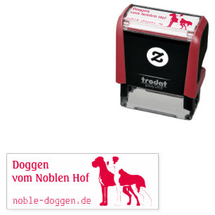 Doggen Stempelautomat mit Tintenkissen Permastempel
