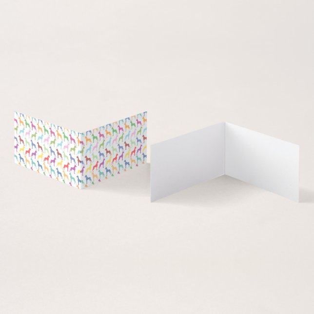 Doggen Weihnachtskarten (Innenseite und Außenseite)