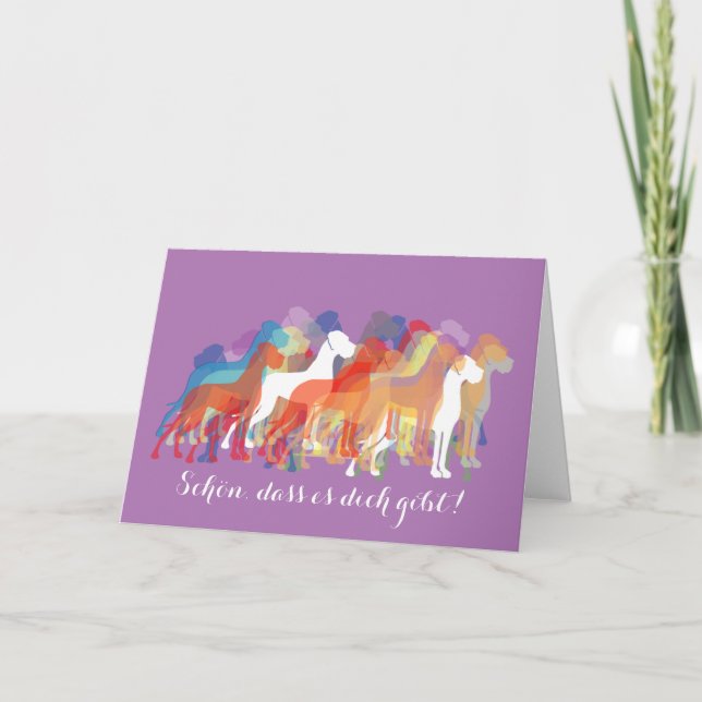 Doggenkarte "Danke Dankeskarte (Vorderseite)