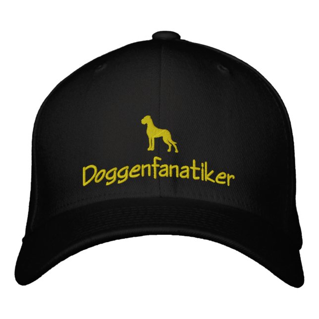 Doggenmütze Bestickte Kappe (Vorderseite)