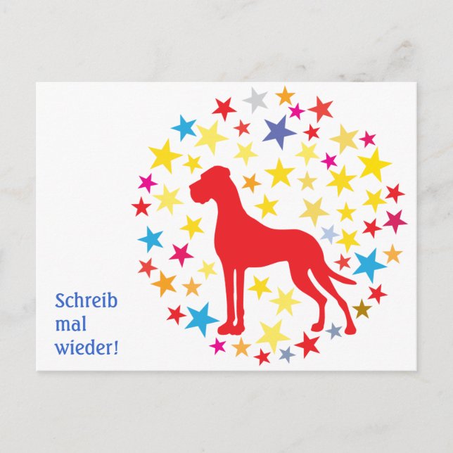 Doggenpostkarte Postkarte (Vorderseite)