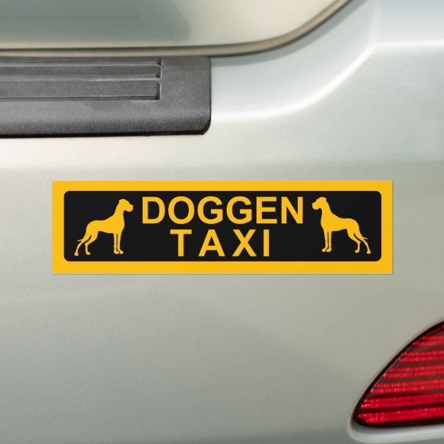 Doggentaxi Autoaufkleber (Auf Auto)