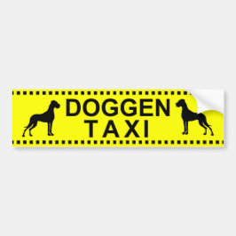 DoggenTaxi Autoaufkleber