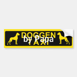 Doggentaxi Autoaufkleber