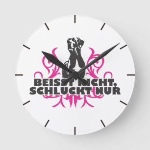 Doggenuhr Runde Wanduhr