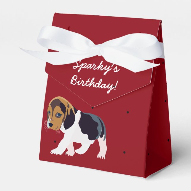 Doggie Bag Birthday Zelt Gefallen Box Geschenkschachtel (Vorderseite)