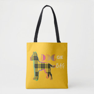 Doggie Bag Gelbe Karierte Goldtasche Tasche