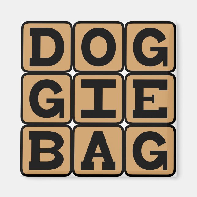 Doggie Bag, Restaurant Leftovers Magnet (Vorne)
