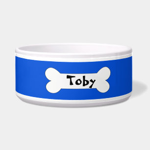 Doggie Blues - Blue Personalisiert Dog Bowl Napf