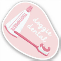 "Doggie Dental" Erinnerung zur Hundepflege Kirsche