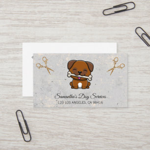 Doggie Grooming   Carte de visite ciseaux