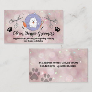 Doggie Schere und Kamm Groomere Visitenkarte