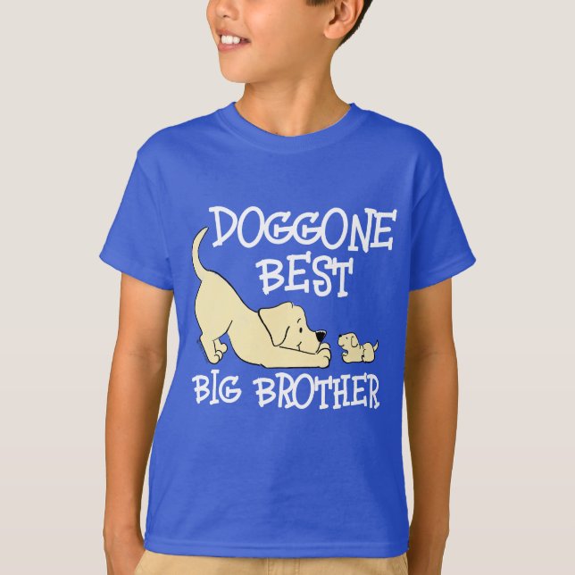 Doggone Best Big Brother Niedlich Matching Geschwi T-Shirt (Vorderseite)