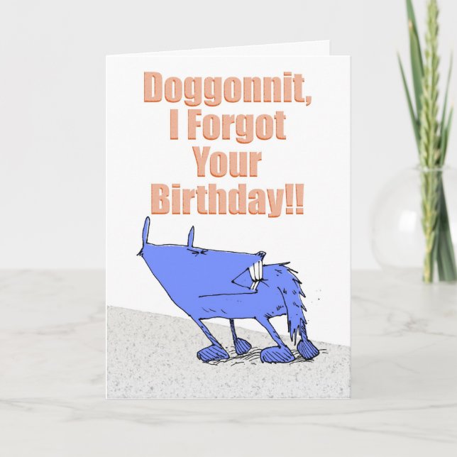 Doggonnit Geburtstag Karte (Vorderseite)