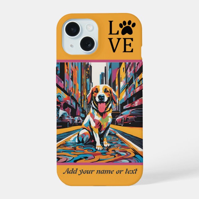 Doggy iPhone/iPad Gehäuse iPhone 15 Hülle (Rückseite)