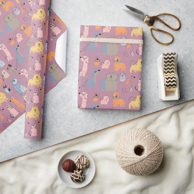 Doggy Style Geschenkpapier - Niedliche Welpen (Kunsthandwerk)