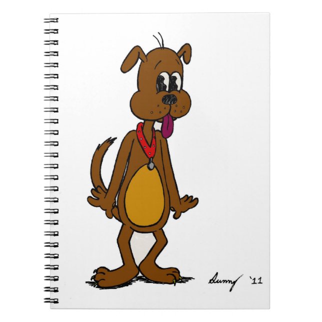 Doggy Toon Notebook Notizblock (Vorderseite)