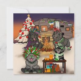 Doggy Trailer Park Feiertagskarte