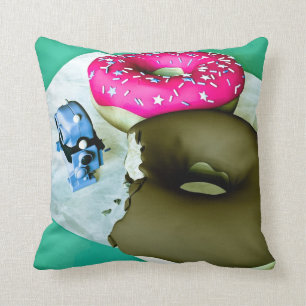 Doghnut und Toy Robot American MoJo Pillows Kissen