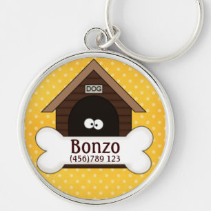 Doghouse u. Dog´s Augen-Hund-Identifikations-Umba Schlüsselanhänger