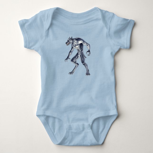 Dogman Cryptid Beast Baby Strampler (Vorderseite)