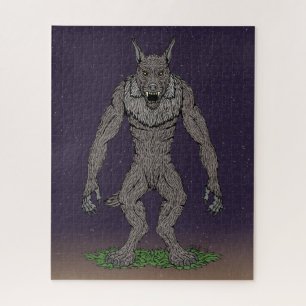 Dogman Cryptid oder Werewolf
