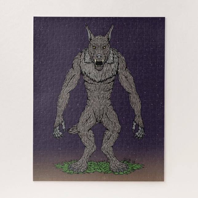 Dogman Cryptid oder Werewolf (Vertikal)
