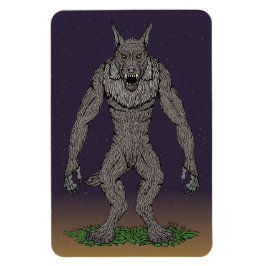 Dogman Cryptid oder Werewolf Magnet