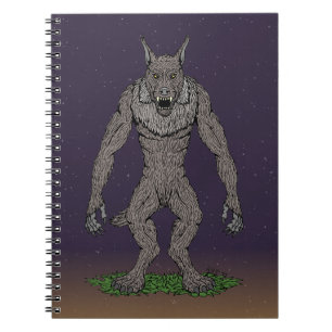 Dogman Cryptid oder Werewolf Notizblock