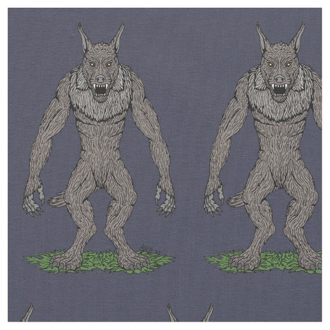 Dogman Cryptid oder Werewolf Stoff (Nahaufnahme)
