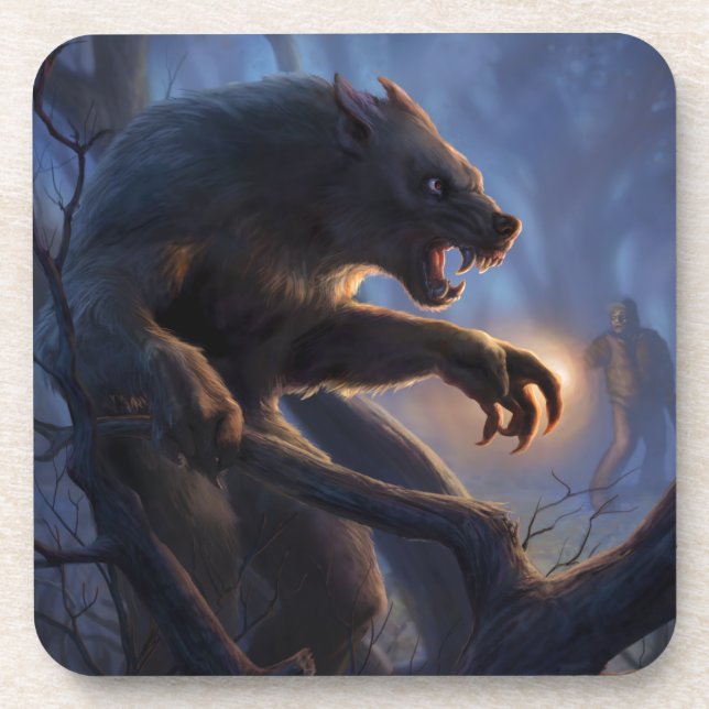 Dogman von Michigan Getränkeuntersetzer (Vorderseite)