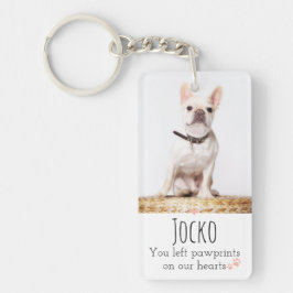 Dogmemorial Pet Loss Keepake Doppel-Foto Custom Schlüsselanhänger