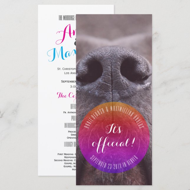 Dognose-Visitenkarten Programm (Vorne/Hinten)