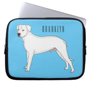 Dogo argentino Cartoon Illustration Laptopschutzhülle