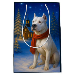Dogo Argentino Dog Holiday Mittlere Geschenktüte