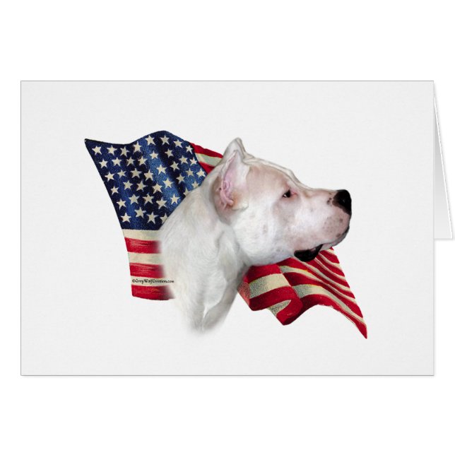 Dogo Argentino Flag (Vorderseite (Horizontal))