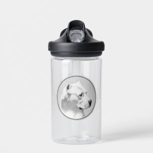 Dogo Argentino Gemälde - Originale Hunde Kunst Trinkflasche