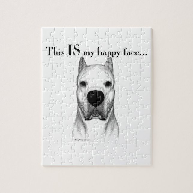 Dogo Argentino Happy Face (Vertikal)