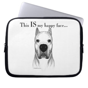 Dogo Argentino Happy Face Laptopschutzhülle