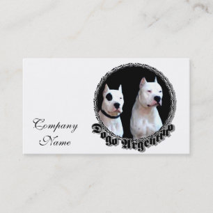 Dogo Argentino Hund Visitenkarte