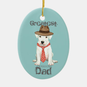 Dogo Argentino Keramik Ornament